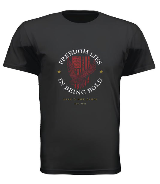 Freedom Lies In Being Bold T-Shirt - Black