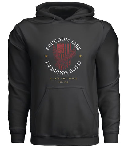 Freedom Lies In Being Bold Hoodie Sweatshirt - Black