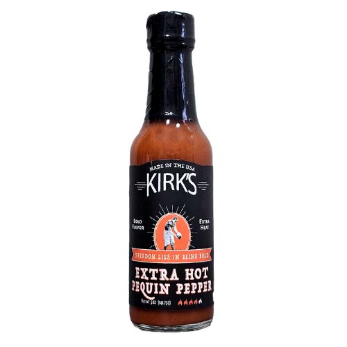 Kirk's Hot Sauce - New! Extra Hot Pequin Pepper